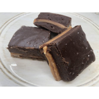 Dark Chocolate Sea Salt Caramel Fudge